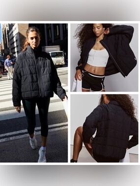 NWT Free People FP Movement Pippa Packable Puffer in Black